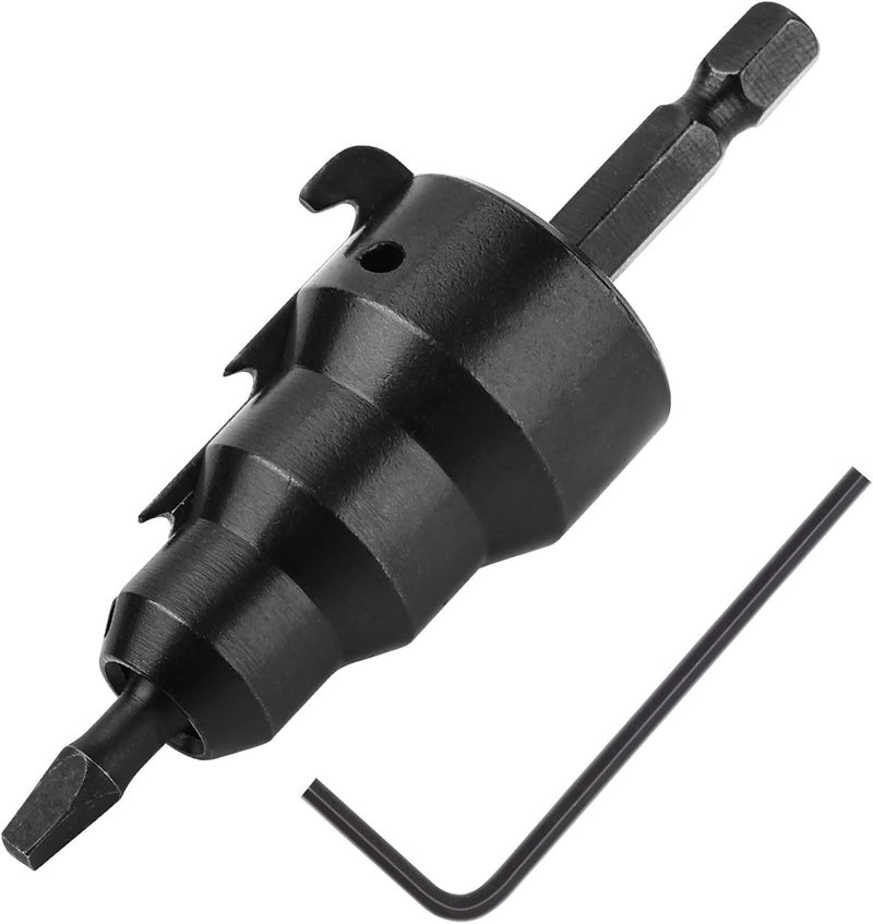 VALKYNOS Conduit Reamer, Pipe Reamer Tool with Improved Bit Retention, Reaming Screwdriver for 1/2-Inch, 3/4-Inch and 1-Inch Conduit Pipe, Deburring and Chamfering - Image 1